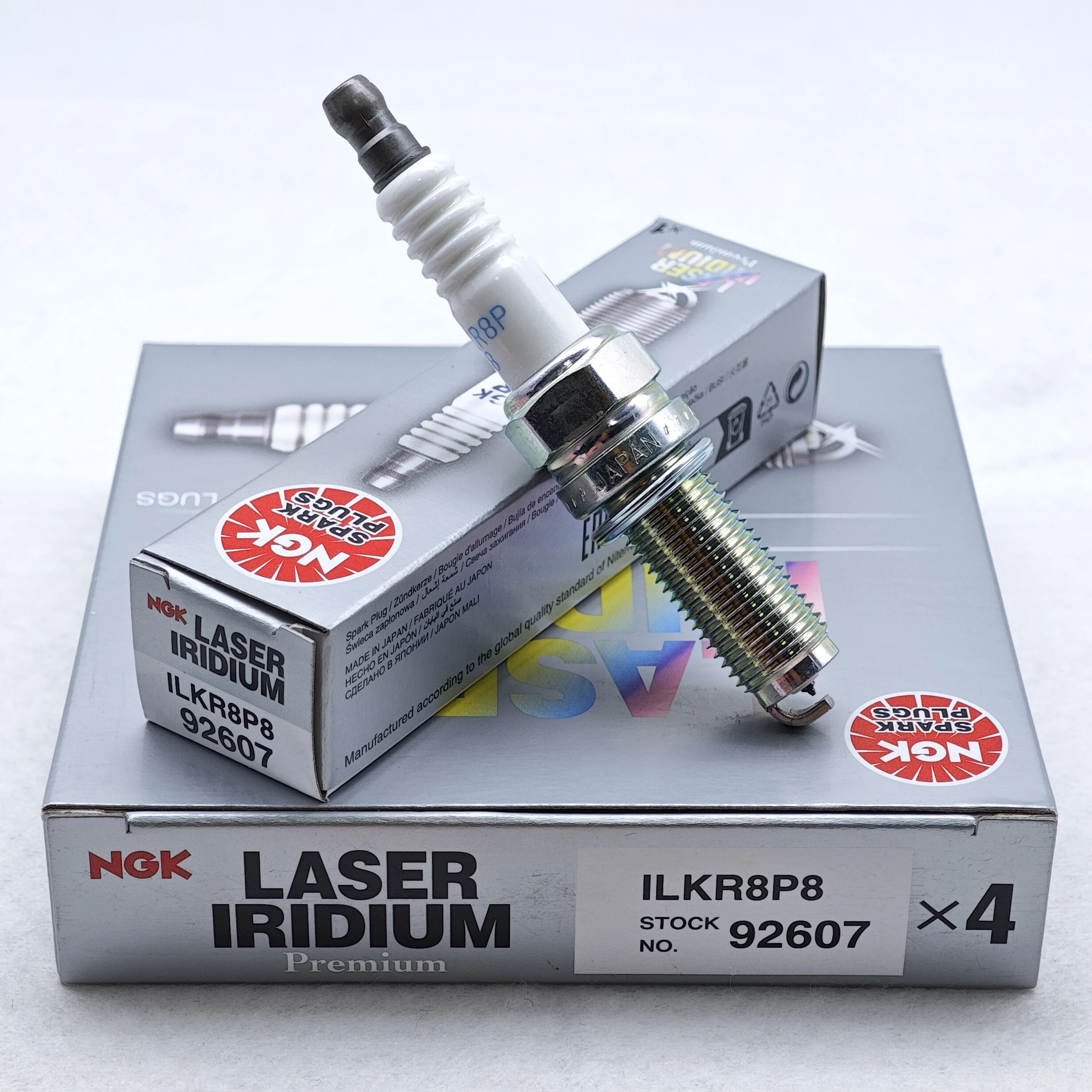 

4pcs NGK Iridium Spark Plug ILKR8P8 92607 Suitable For GAC GS3A GA6 GS4 GS8 GM8 M8 etc