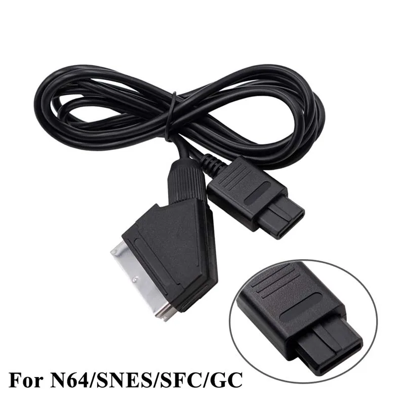 RGB Scart Cable for Sony PS2 PS1 for Sega Dreamcast Saturn MD1 MD2 Genesis for Microsoft Xbox for Nintendo WII Game Console Cord view 5