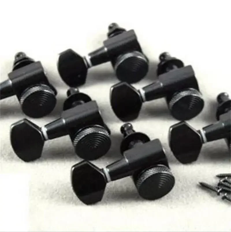 

New Wholesale 6L Black Left Hand Guitar Locking Tuners JN-07