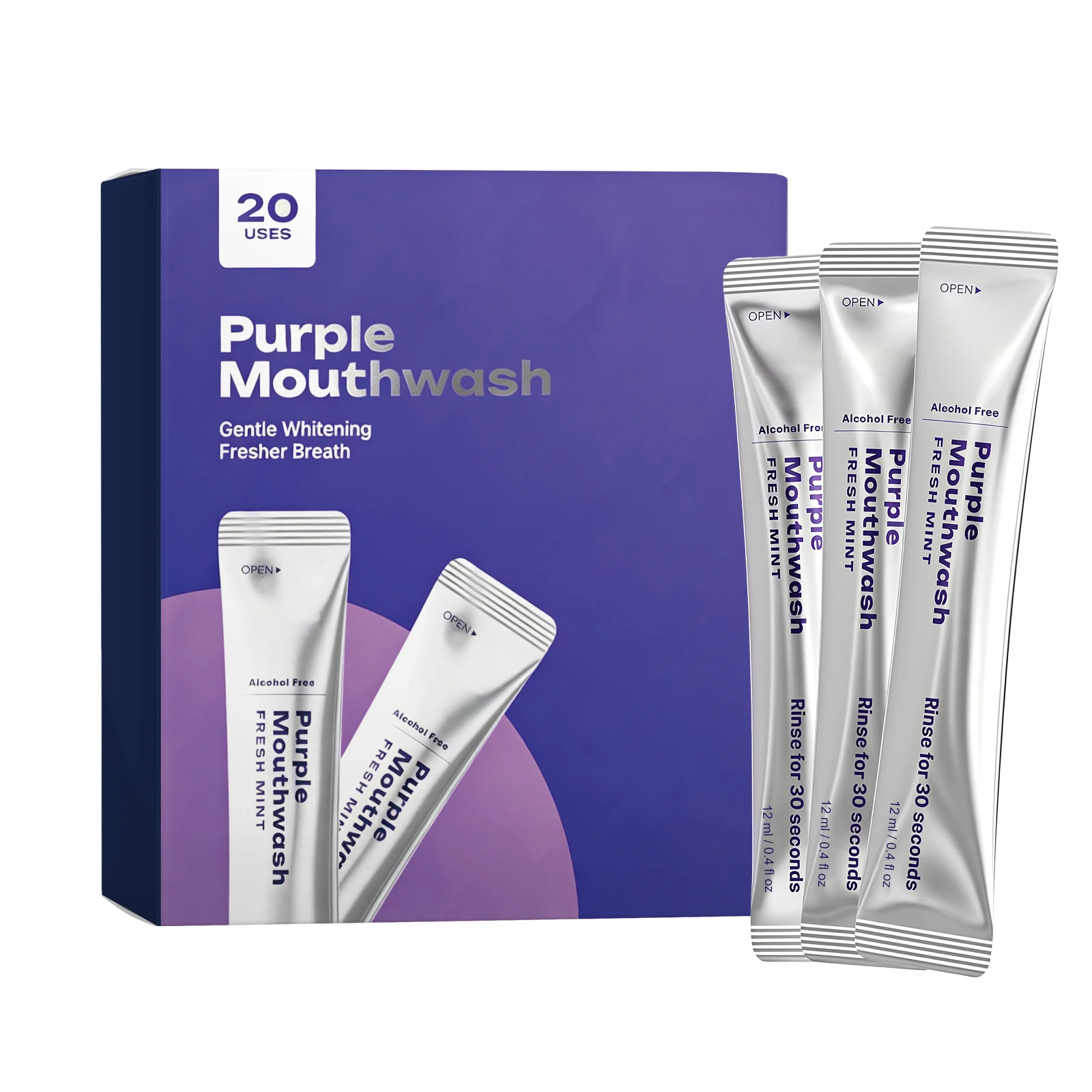 Tiras de Enjuague Bucal Púrpur - Teeth Whitening Promotion reseña y precio