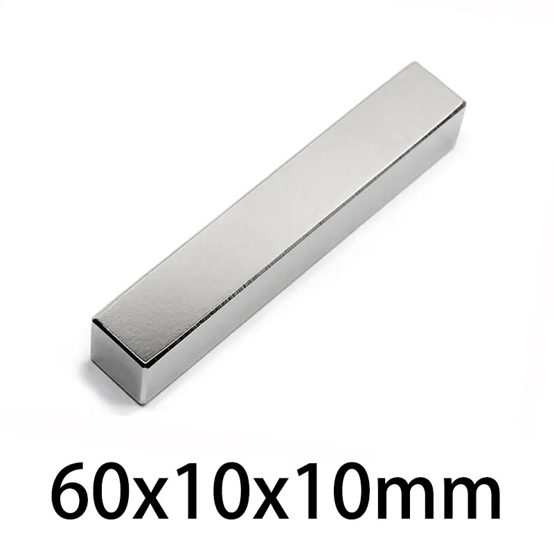 

1/2/5/10pcs 60x10x10mm Super Strong Magnetic Neodymium Magnets 60*10*10mm Big Magnetic Sheet Magnet Permanent NdFeB Magnets