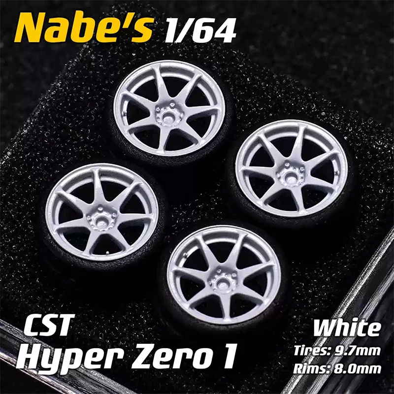 1/64 Chika CST Hyper Zero 1 9.7mm secondary modified wheels simulation scale alloy toy die-cast car model accessories parts