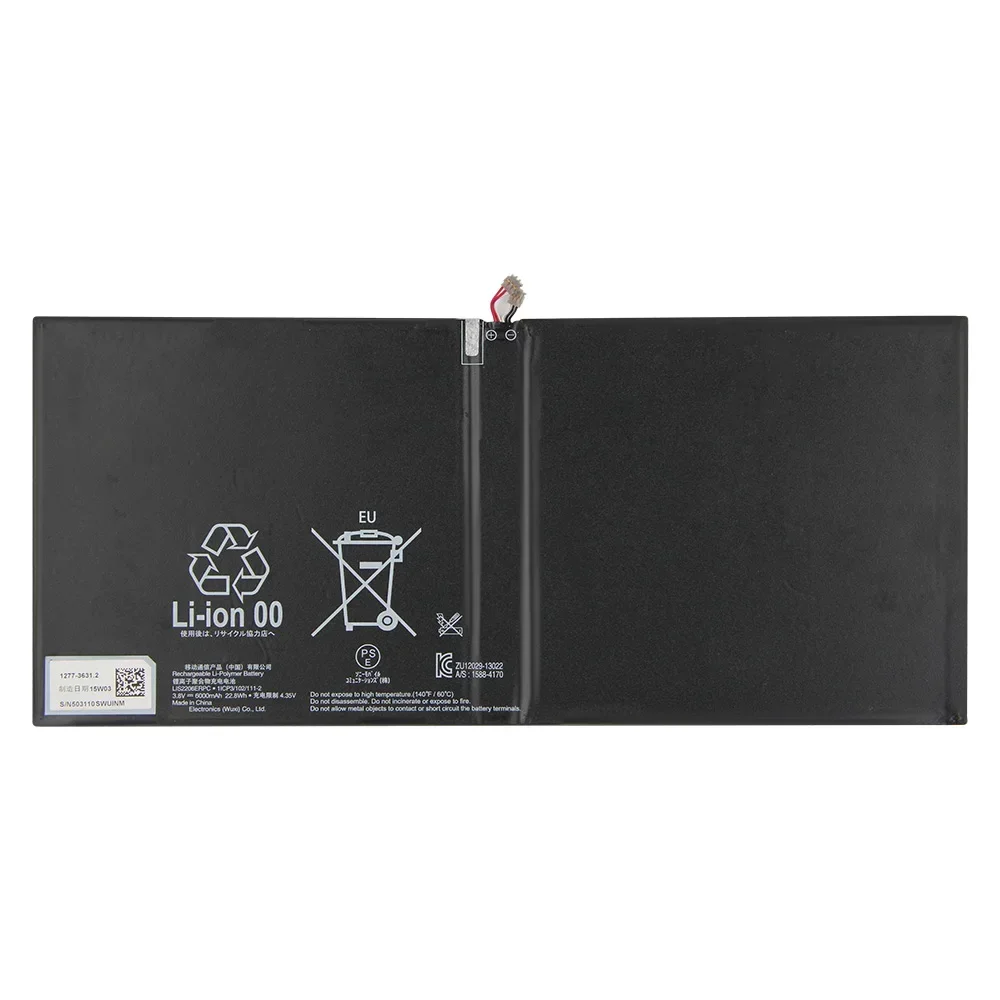 Replacement Battery LIS2206ERPC For SONY Xperia Z2 Tablet SGP-521 SGP541CN Quality Batteries 6000mAh 4.35V With Tool