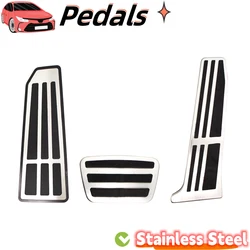 LHD Car Pedals for Toyota RAV4 XA50 Camry XV70 Avalon 2018 +For Lexus ES GS LS Foot Fuel Brake Pedal Cover Accessories