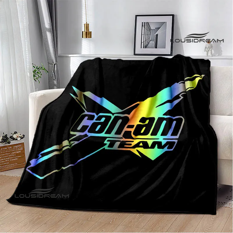 Can-AM motorcycle logo printed blanket Flange warm blanket blankets for beds Home travel blanket cubre cama birthday gift