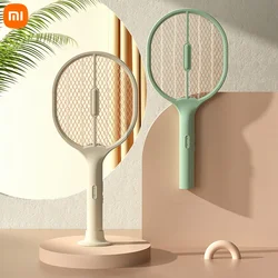 Novo 2022 xiaomi venda quente 3-em-1 3000v elétrica inseto raquete assassino do mosquito assassino do mosquito usb recarregável verão assassino da mosca