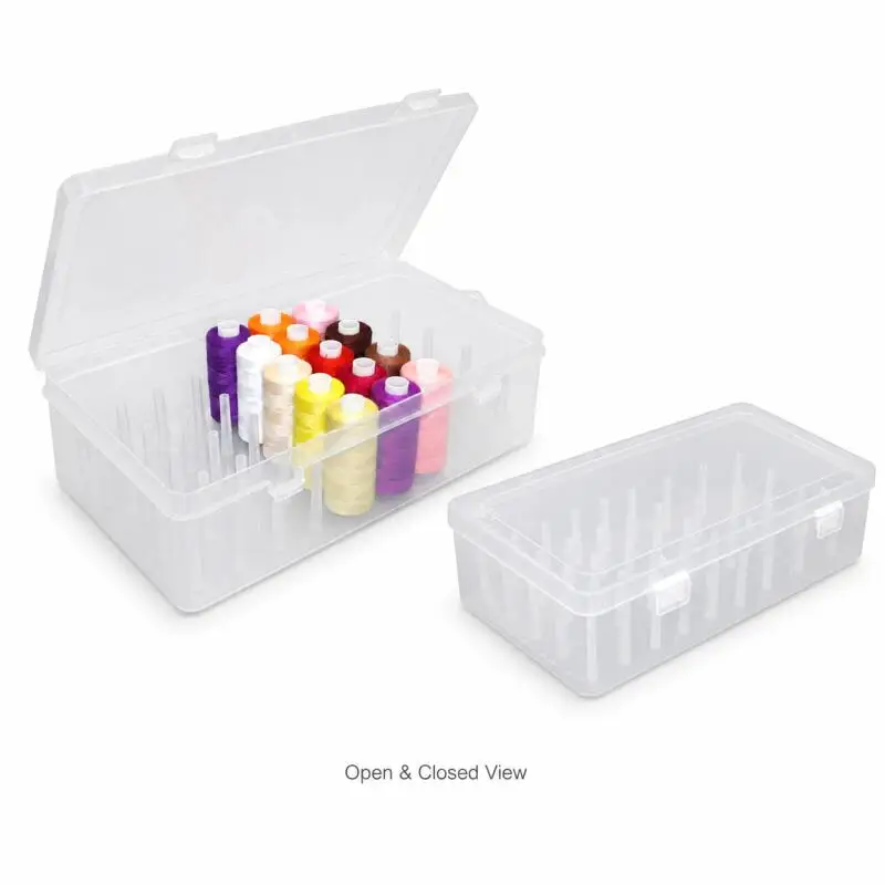 Nähgarn-Aufbewahrungsbox 42 Spulen Spulenhalter Transportkoffer Organizer für Bastelbedarf – Detail 4
