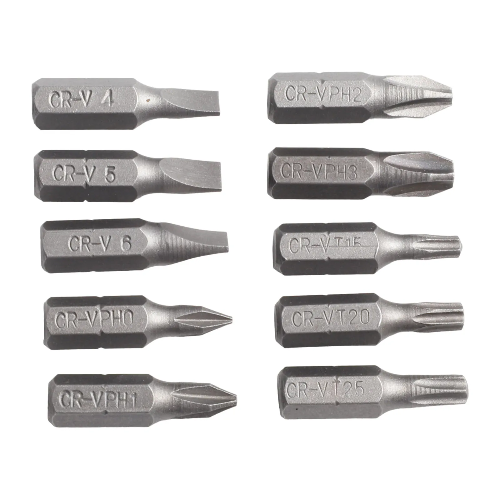 커넥팅 로드 PCs 고무 스트립 크로스 스크루드라이버 헤드 비트 세트, PCs 고무 스트립 크로스 스크루드라이버 헤드 비트