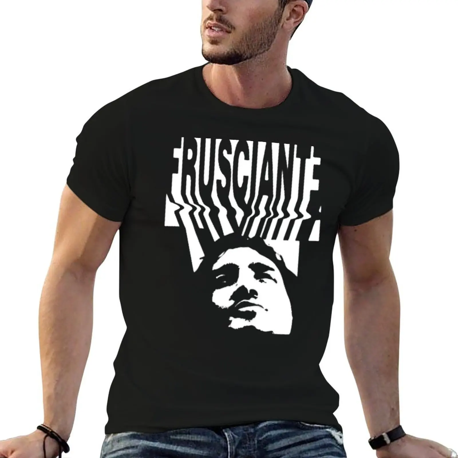 Camiseta John Frusciante (8) para hombre, camiseta de algodón de alta calidad, camiseta gráfica para hombre, camiseta lisa para hombre