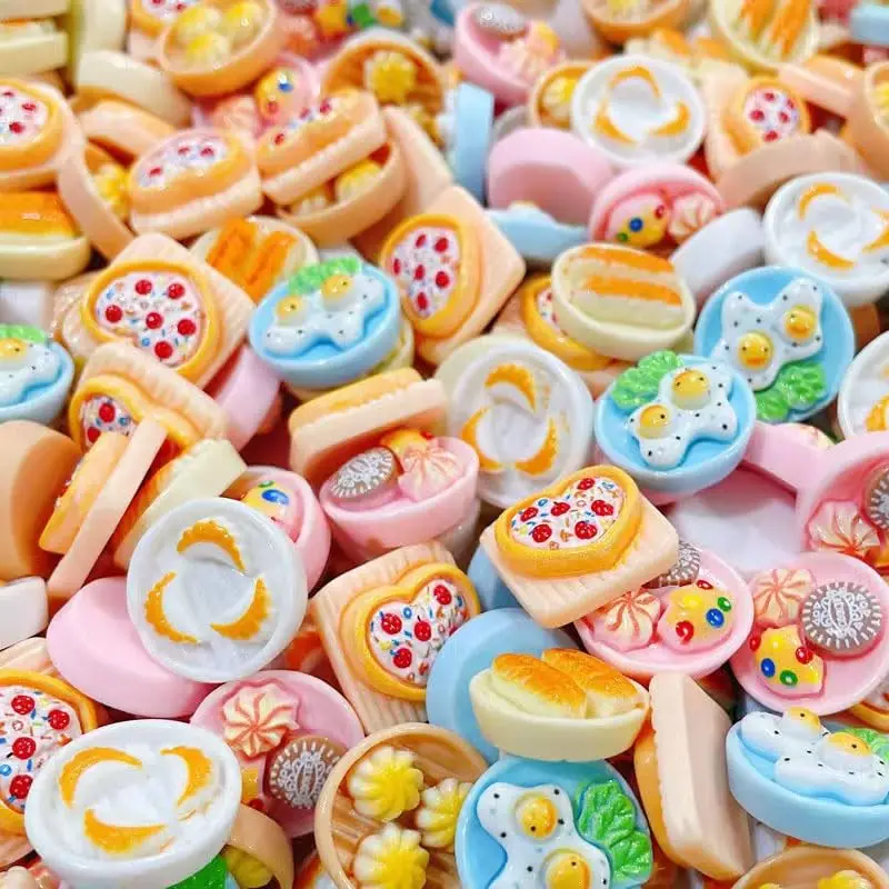 Mini Resin Simulation Kitchen Food Accessory Model Creative Decoration Home Desktop Food Cake Statue Christmas Holiday Gift