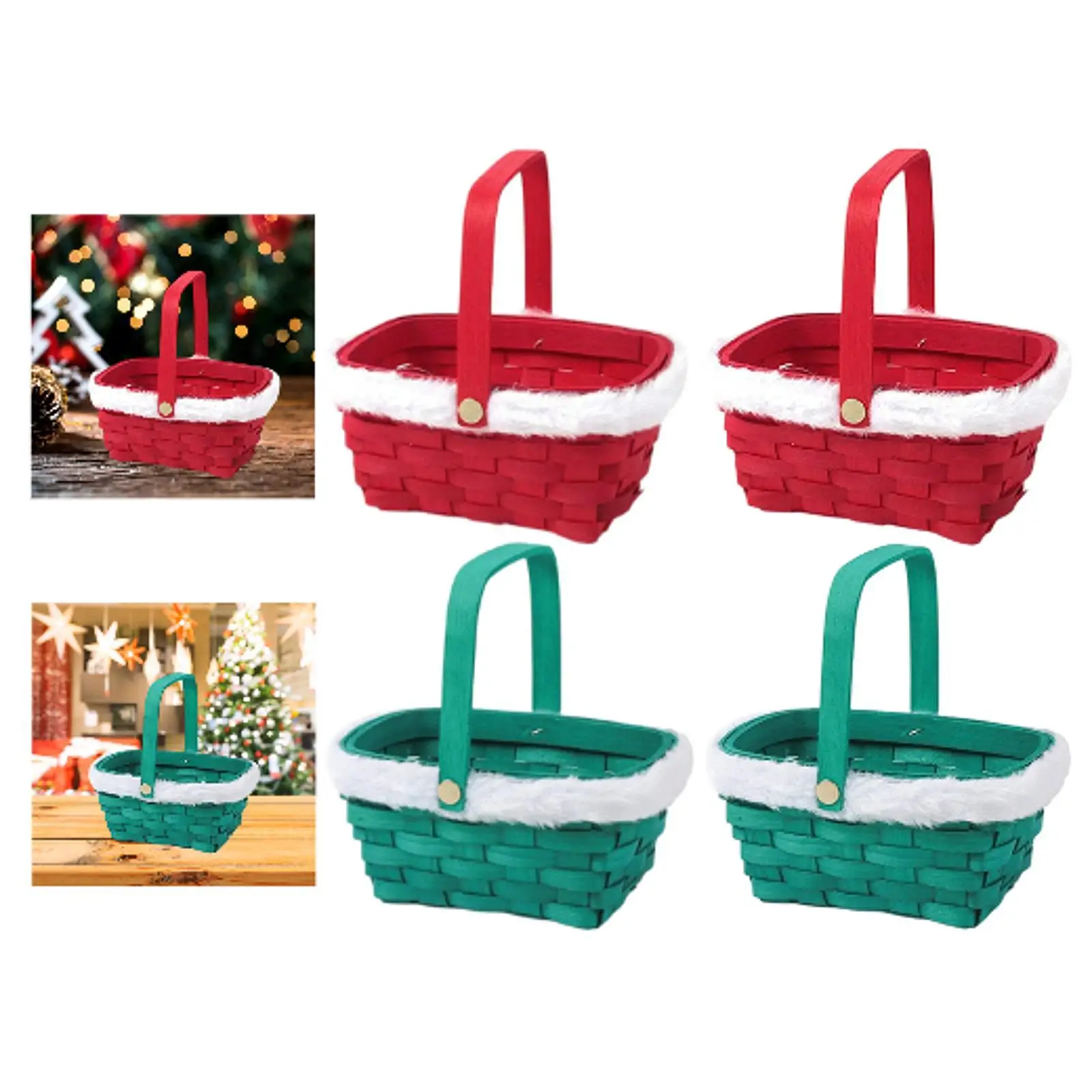 Christmas Gift Basket Storage Basket Reusable Wrapping Basket New Year