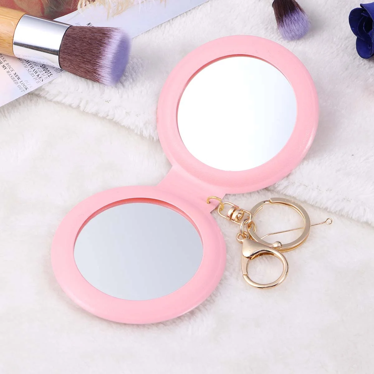 Compact Folding Mirror Small Mirror for Purse Precision High Quality Finish Rigidity Assortment of Designs Perfect