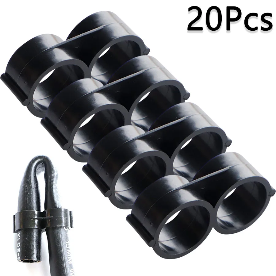 20Pcs 16mm Folding End Plug Cut Off Water Flow Agriculture Garden Irrigation Pipe Irrigation Stopper for 1/2Inch Garden Hose