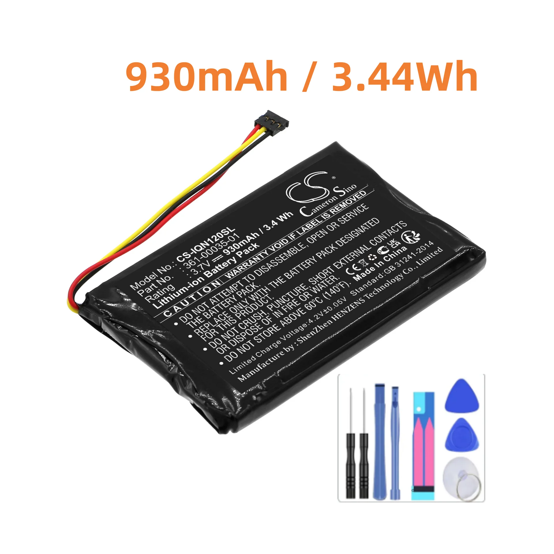 

Cameron Sino Battery 361-00035-01 for Garmin Nuvi 1200, Nuvi 1205, Nuvi 1205W, Nuvi 1250, 1255W, 1260, 1260W, 140T, 150T,2595LMT