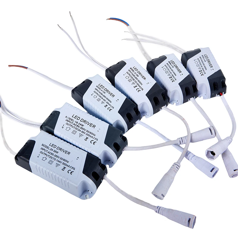 1PC 3-4W/4-7W/8-12W/12-18W/18-24W/24W-36W New Transformer LED Lamp Driver