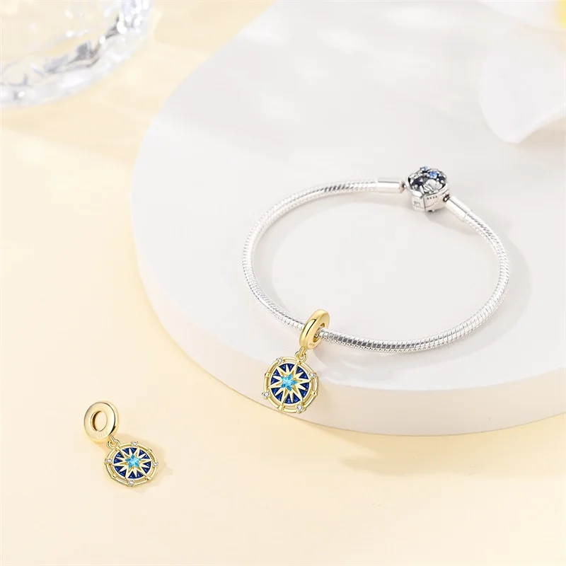 925 Sterling Silver Color Changing Magic Star Chart Charms Pendant Fit Original Bracelet DIY Women Exquisite Party Jewelry Gifts