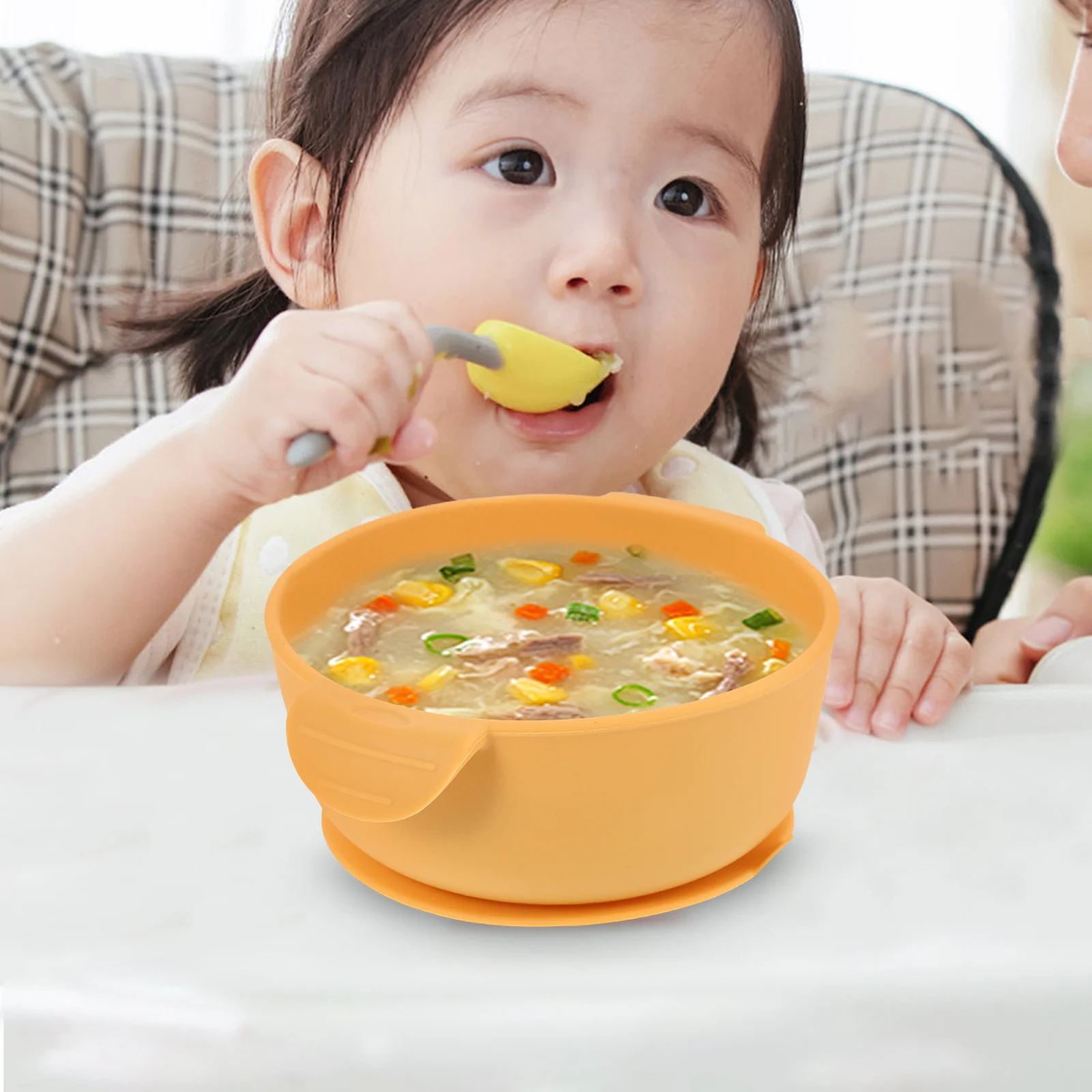 

Silicone Baby Feeding Bowl Suction Base Anti Slip Baby Food Bowl Toddler Suction Cups Dishwasher Safe Toddler Bowls