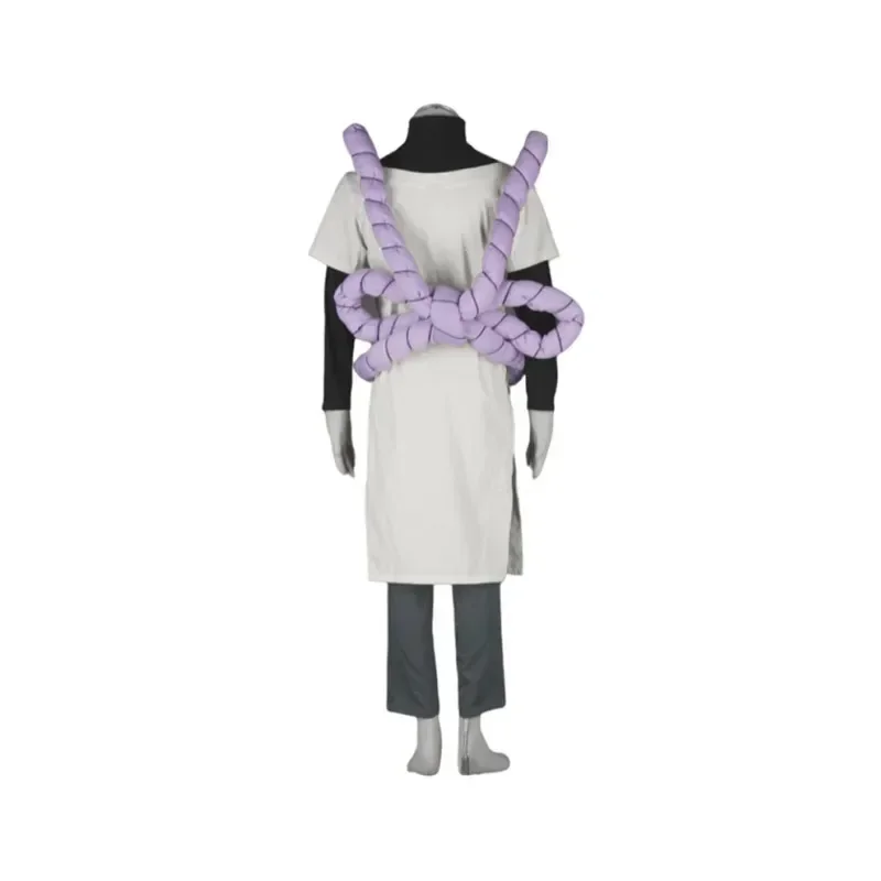 Anime Orochimaru Cosplay Costume Orochimaru Black Shirt Pants Purple Belt Outfits Adult Full Suit Carnival Party Gifts