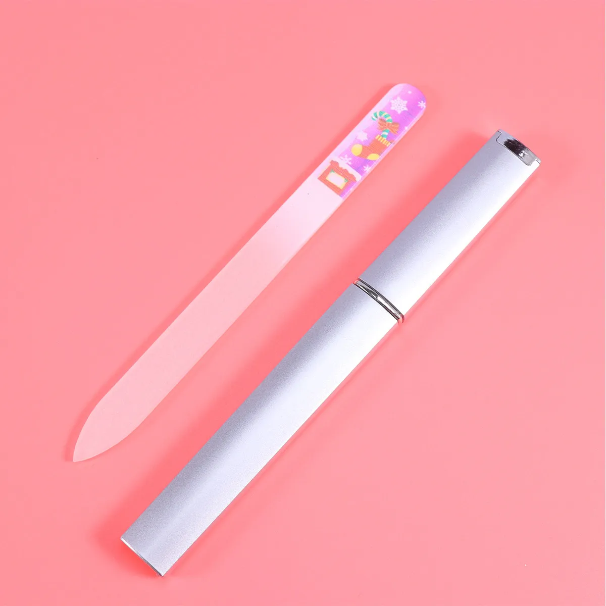 

5Pcs Glass Nail Files Christmas Design Nail Buffer for Natural and Artificial Nails Manicure Pedicure Grooming Tool Set