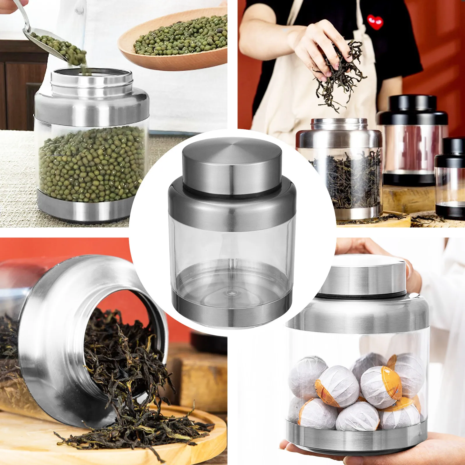 Stainless Steel Airtight Food  - Airtight Cereal Jar recension och pris