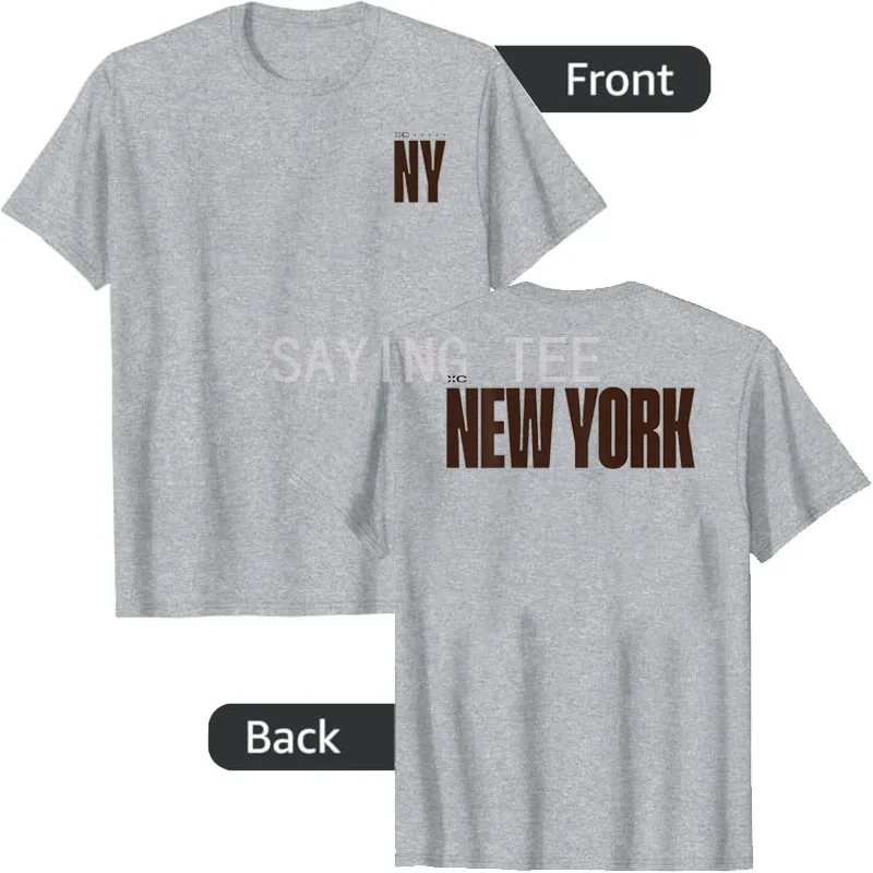 XC New York Standard T-Shirt „I Love NY“ – Reise- und New York-Thema, Grafik-Spruch-T-Shirt, Neuheit, Geschenk, Sommermode, Grafik-Kleidung – Detail 3