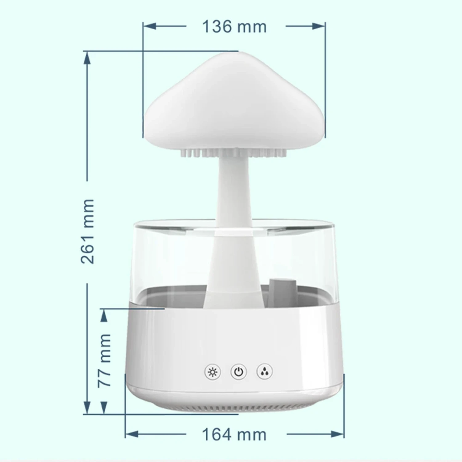 Novo Cogumelo Chuva Nuvem Ar Umidificador Difusor, Melhorar o seu espaço com um calmante, colorido Mergulhe no Meio Ambiente, Sou