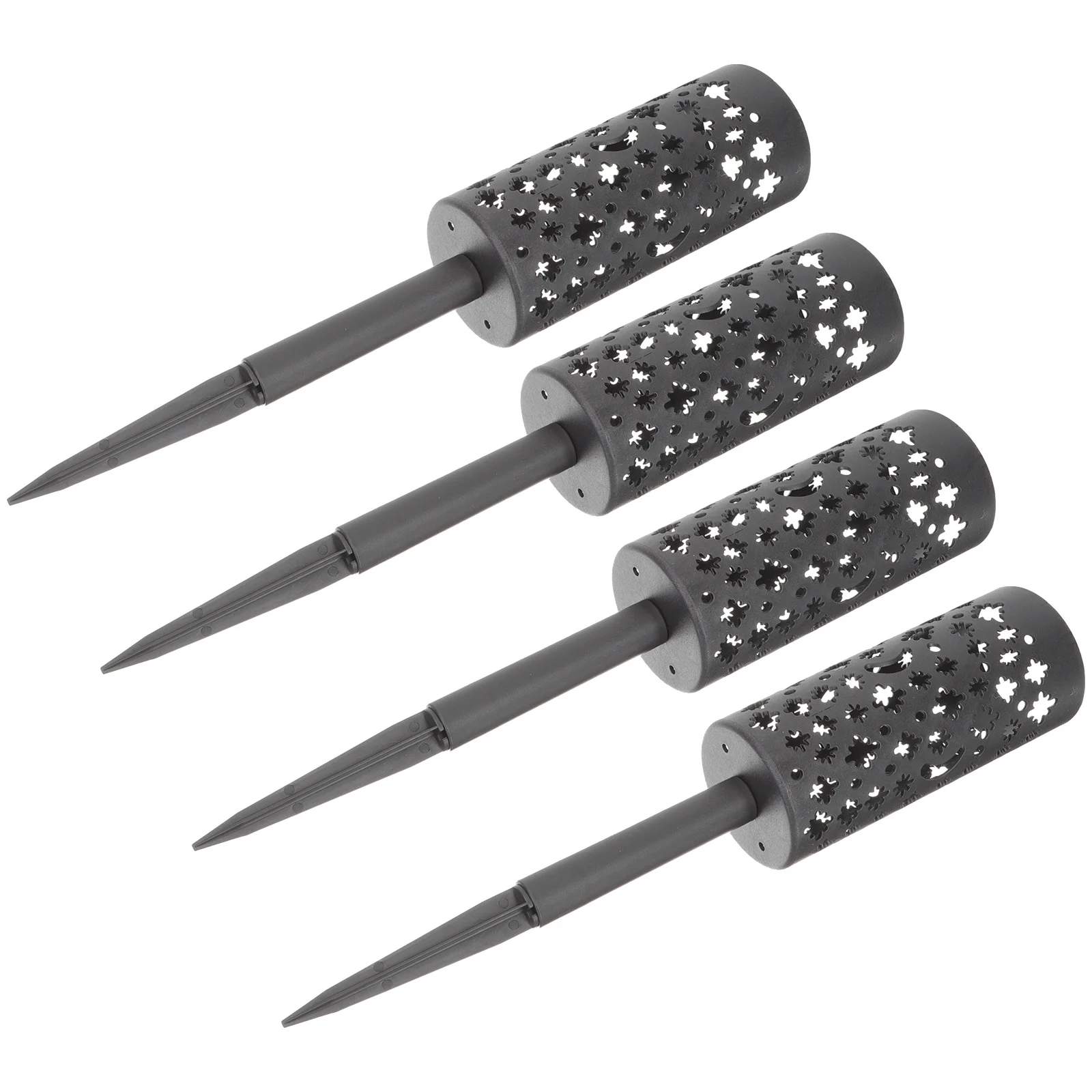 

4Pcs Durable Plastic Cemetery Vase Grave Flower Pot Spiked Inserted Easy Setup Memorial Decoration Lawn Container