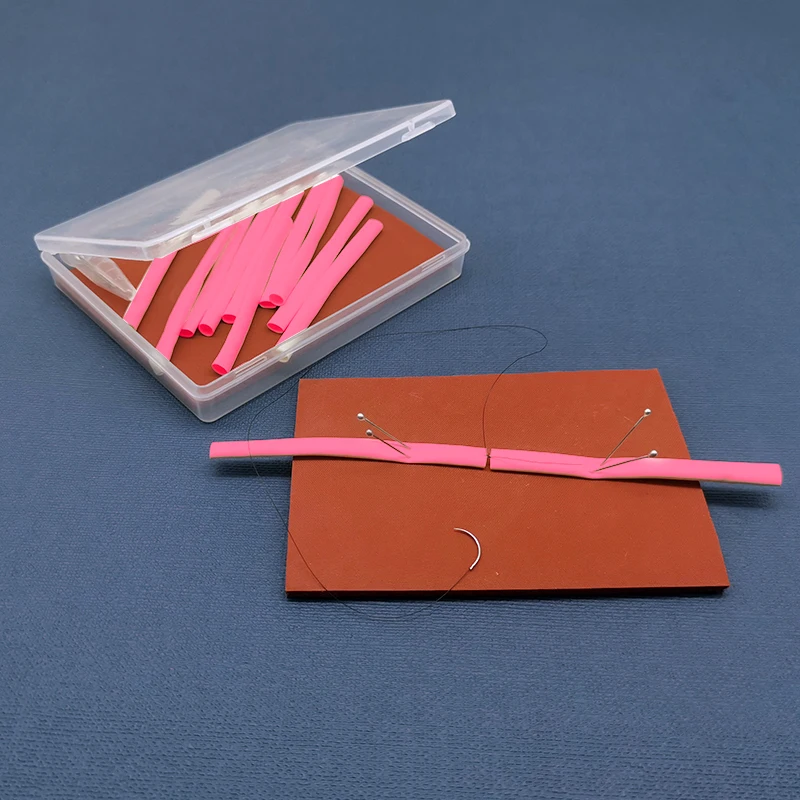 الجراحة المجهرية النهاية إلى أنستوموسيس محاكاة الأوعية الدموية 2mm5mm قياس خياطة مهارات التدريب نموذج تمارين الأوعية الدموية #3