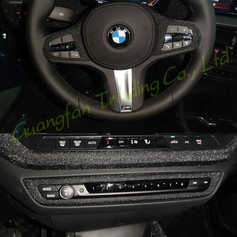 For BMW 2 Series G42 F44 2020-2023 Interior Central Control Panel Door Handle Carbon Fiber Sticker Decals Car styling Accessorie