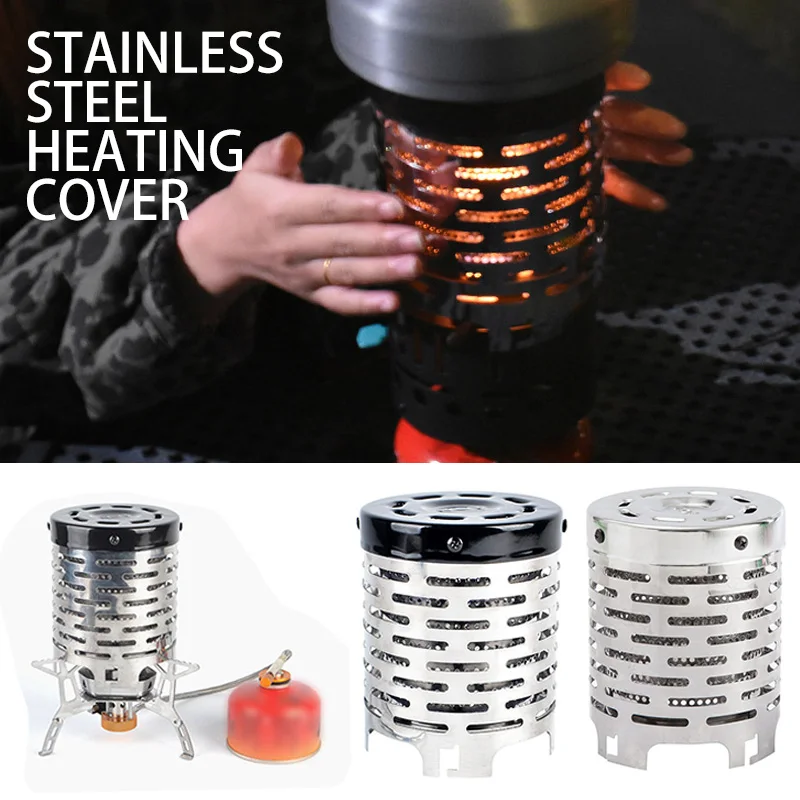 

Outdoor Mini Portable Gases Heater Stoves Heating Cover Stainless Steel Gas Oven Burner Stove Camping Equipment Survival Tools