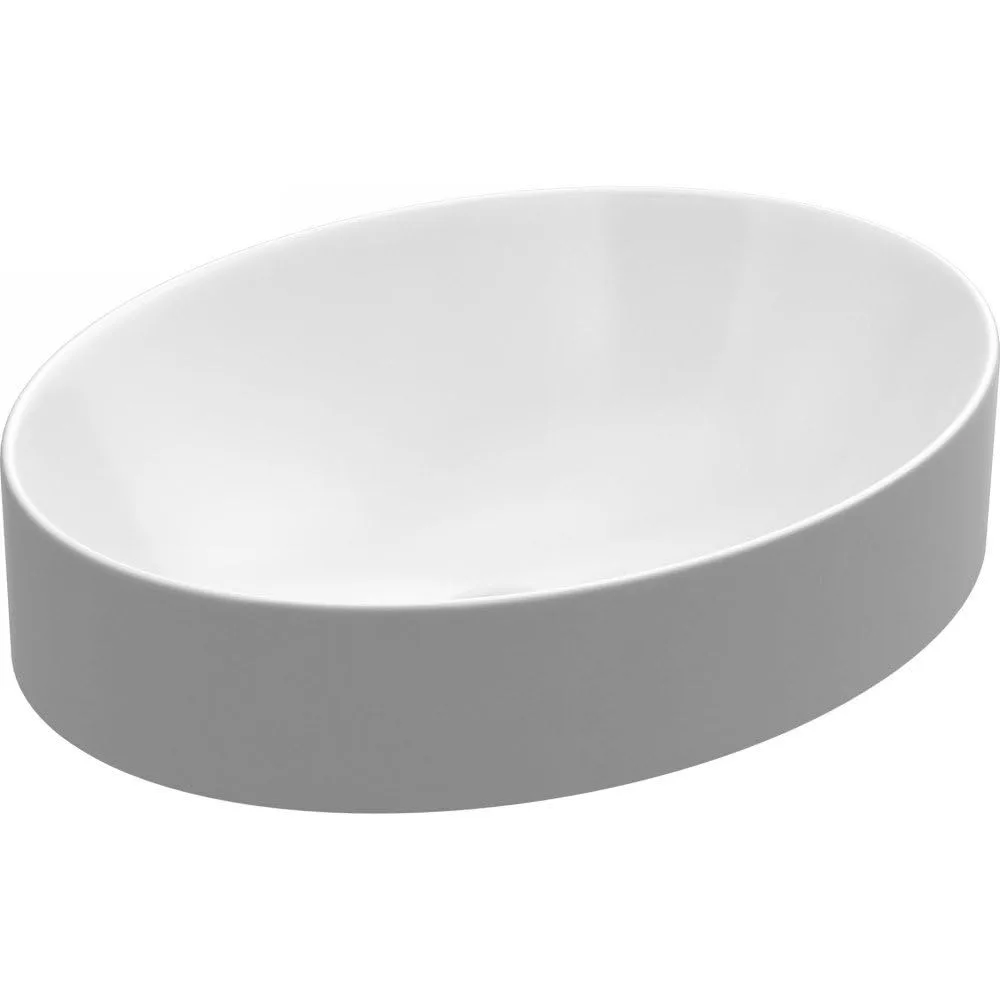 

Vox Oval Vessel Above-Counter Bathroom Sink, White