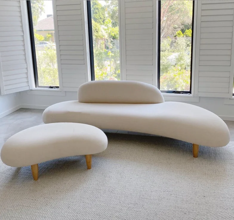 

Simple Modern Custom Hairdressing Shop Rest Area Beauty Salon Clothing Shop Sofa Waiting Chair Waiting Sofa