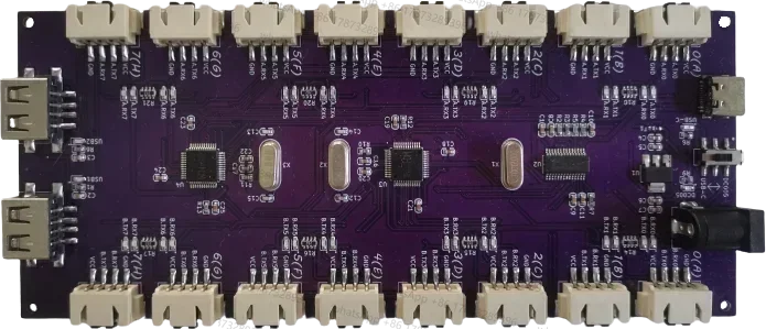 

Ch348q Модуль TTL без привода от USB до 16-канального последовательного порта 485 Многоканальный модуль Ch348usb к RS232 422