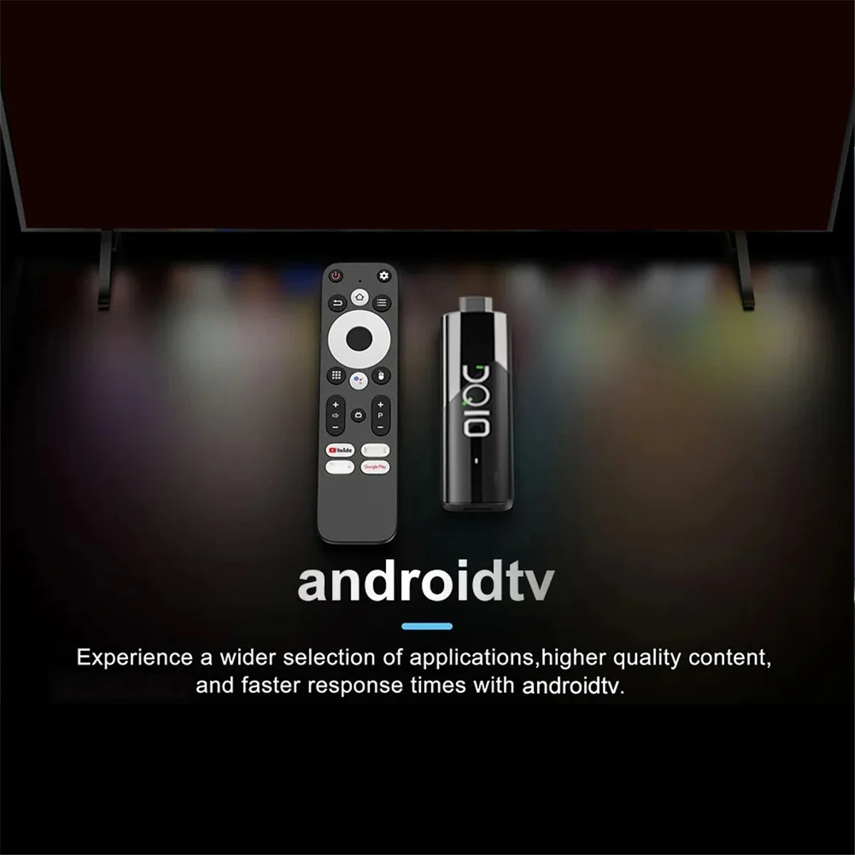 

X61A_LEMFO DQ10 ATV Mini TV Stick Voice Remote TV Box 2+16G