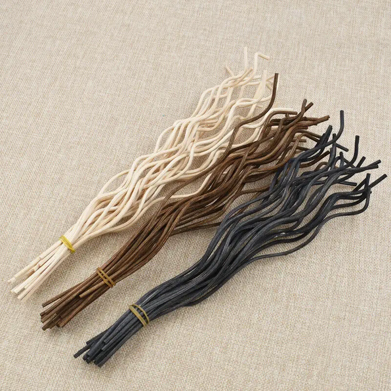 Wavy Rattan Aroma Difusor, ambientador, Aromaterapia Sticks, Difusor de óleo, Recarga Vara, Fragrância quarto, 28cm, 5 pcs, 20pcs