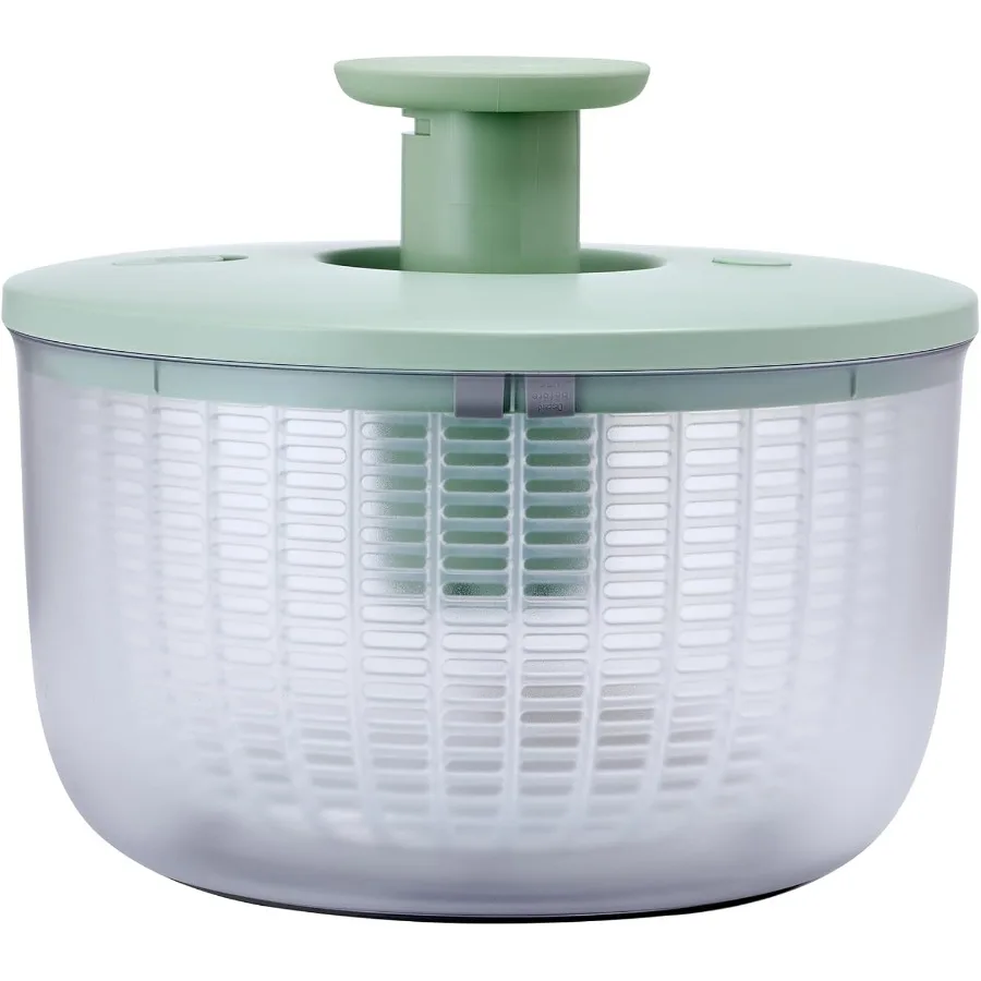 Uniwersalna wirówka do sałatek o pojemności 7,43 kwarty do efektywnego suszenia świeżej zieleni, owoców i warzyw w kuchni, idealna do przygotowywania sałatek.