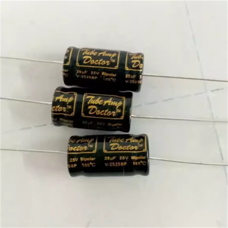 10PCS BP audio speaker horizontal axial non-polar audio aluminum electrolytic capacitor 25V 25uf 10X20mm