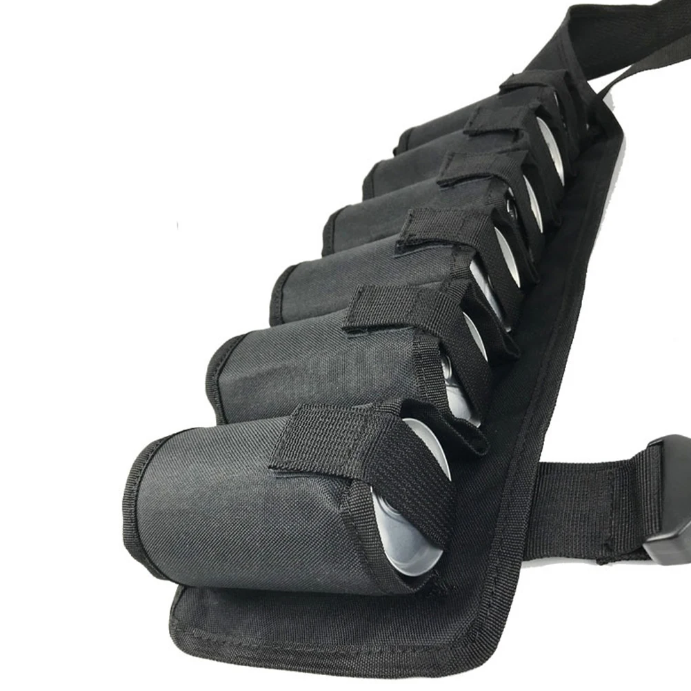 

1pc Beer Belt 12 Pockets Canvas Waist Pack Adjustable Vest for Camping Travel Hiking Beer Holder Fanny Pack Storage Bag Outdoor