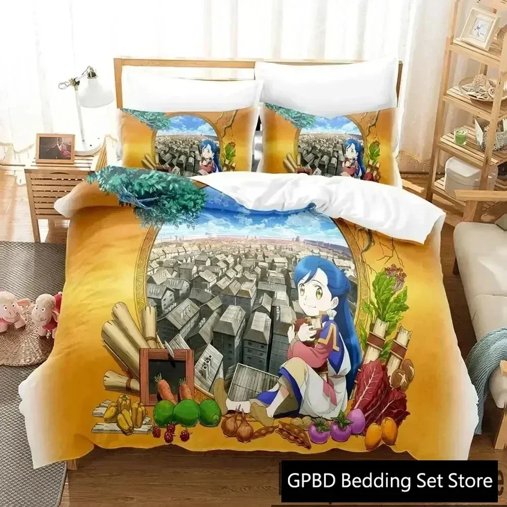 Luxury New 3D Print Ascendance of a Bookworm Anime Bedding Set Boys Girls Twin Queen King Duvet Cover Pillowcase Bed boys Adult