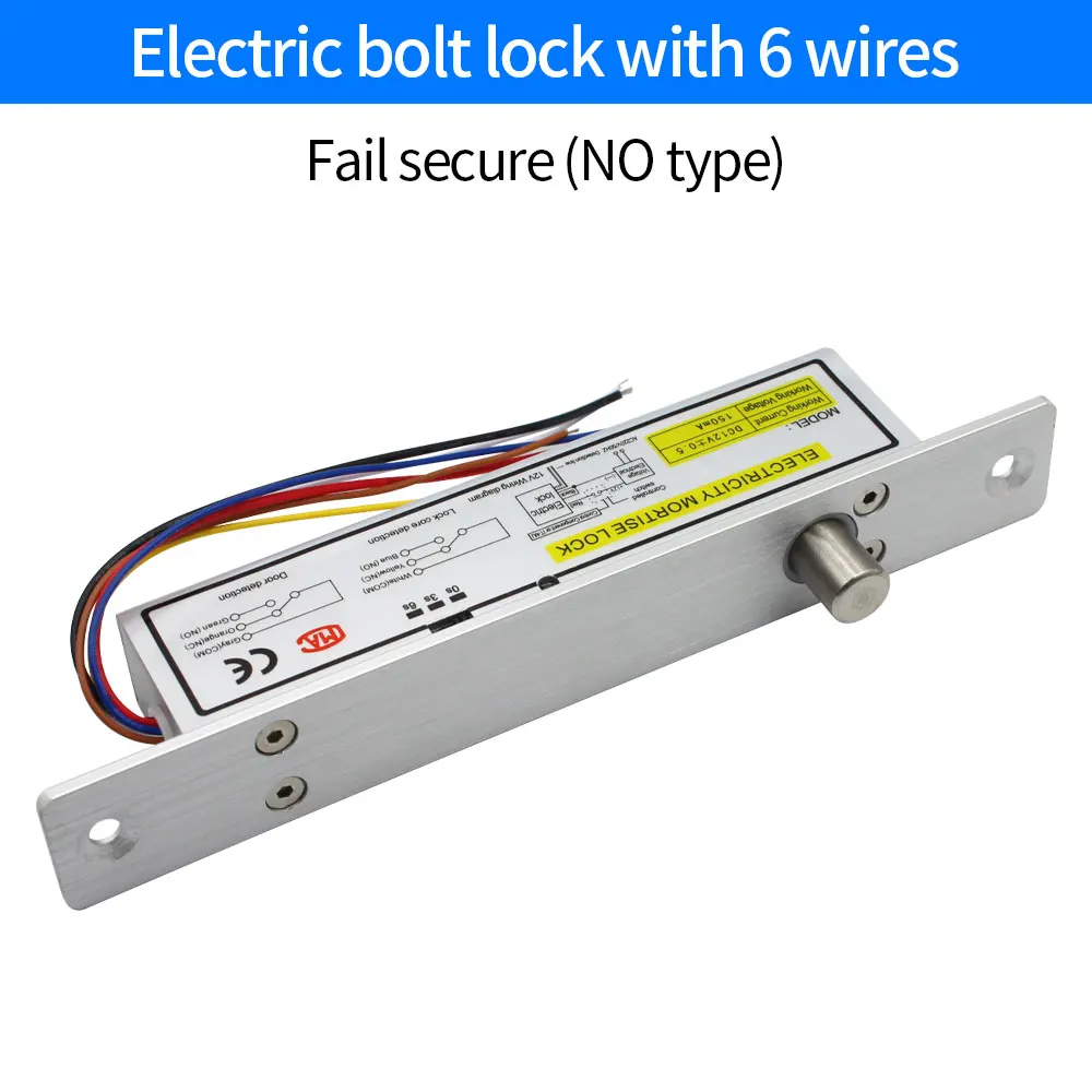 Elektroschloss, magnetischer Ausgang mit Zeitverzögerung, DC 12 V, ausfallsicher, sicher, Riegel-Einstecktürschloss, NC/NO, elektronisches Türschloss