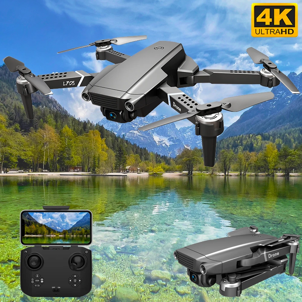 

Мини-Дрон 4k с двойной камерой Hd 4k камеры Радиоуправляемый вертолет 2,4G WiFi Fpv Дроны с передачей в реальном времени Квадрокоптер игрушки