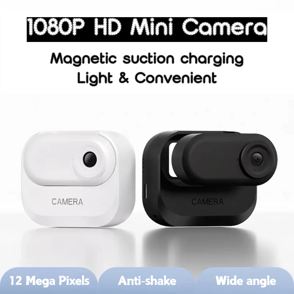 

Mini Vlog Camera GO3 Wide Angle HD 1080P Portable Action Body Cam for Sports Travel Pets Photography Pocket Sized Video Recorder