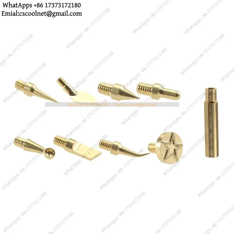 1set 3D Printing Heating Welding Iron Brass Tip Kit 110V 220V Soldering Iron Tool Parts