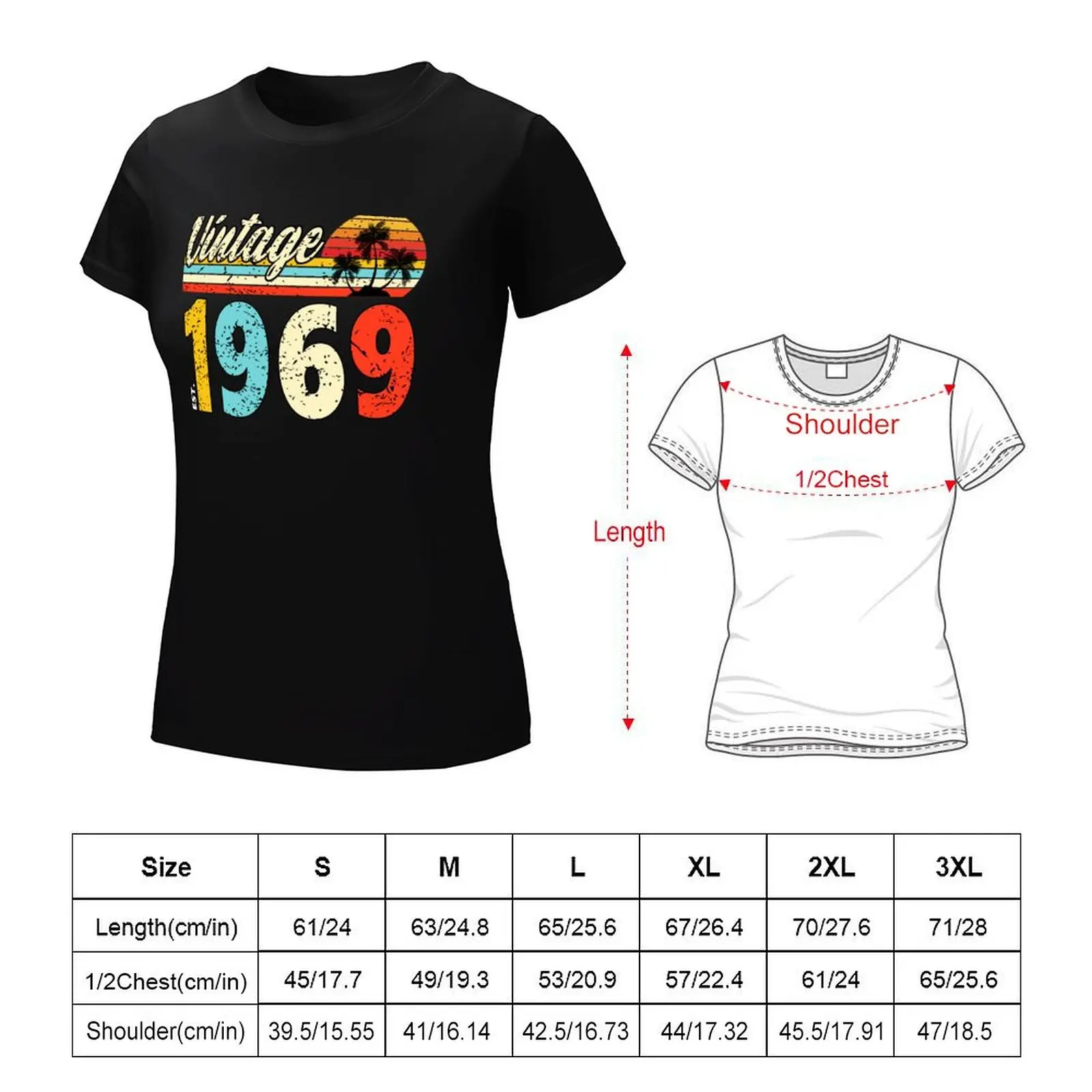 53 Year Old Vintage 1969 Limited Edition 53th Birthday - Retro Birthday 1969 T-Shirt funnys vintage Womens clothing