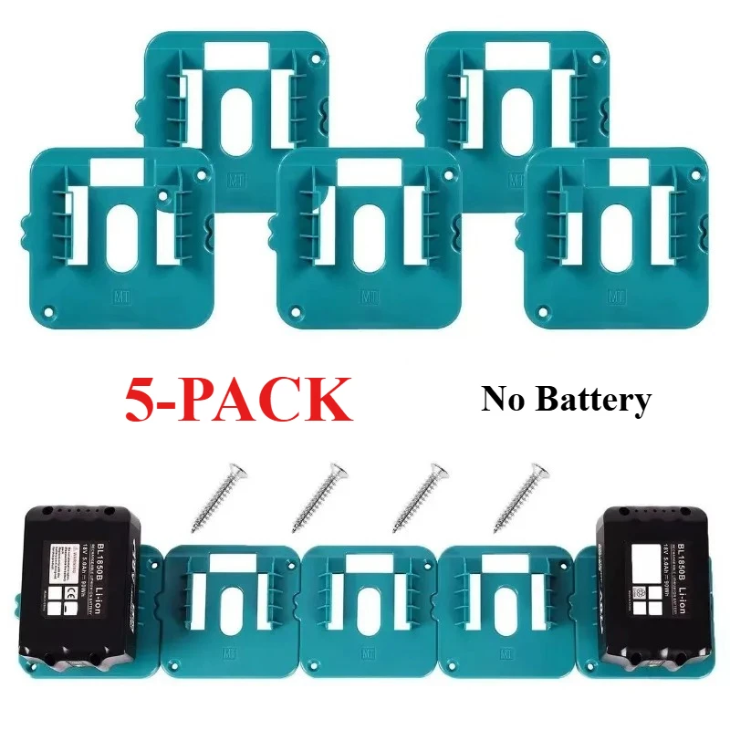 

Battery Holder for Makita 18V Li-ion Battery Tools Machine Holder Storage Rack Wall Mount for Makita BL1860 BL1850 BL1840 BL1830