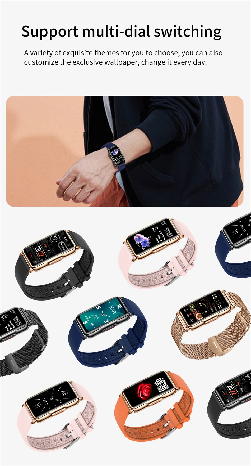LIGE Smartwatch für Damen und Herren, 1,47-Zoll-Vollbild-Touchscreen, Sport-Fitness-Tracker, wasserdicht, Damen-Smartwatch 2026 für Android und iOS – Detail 10