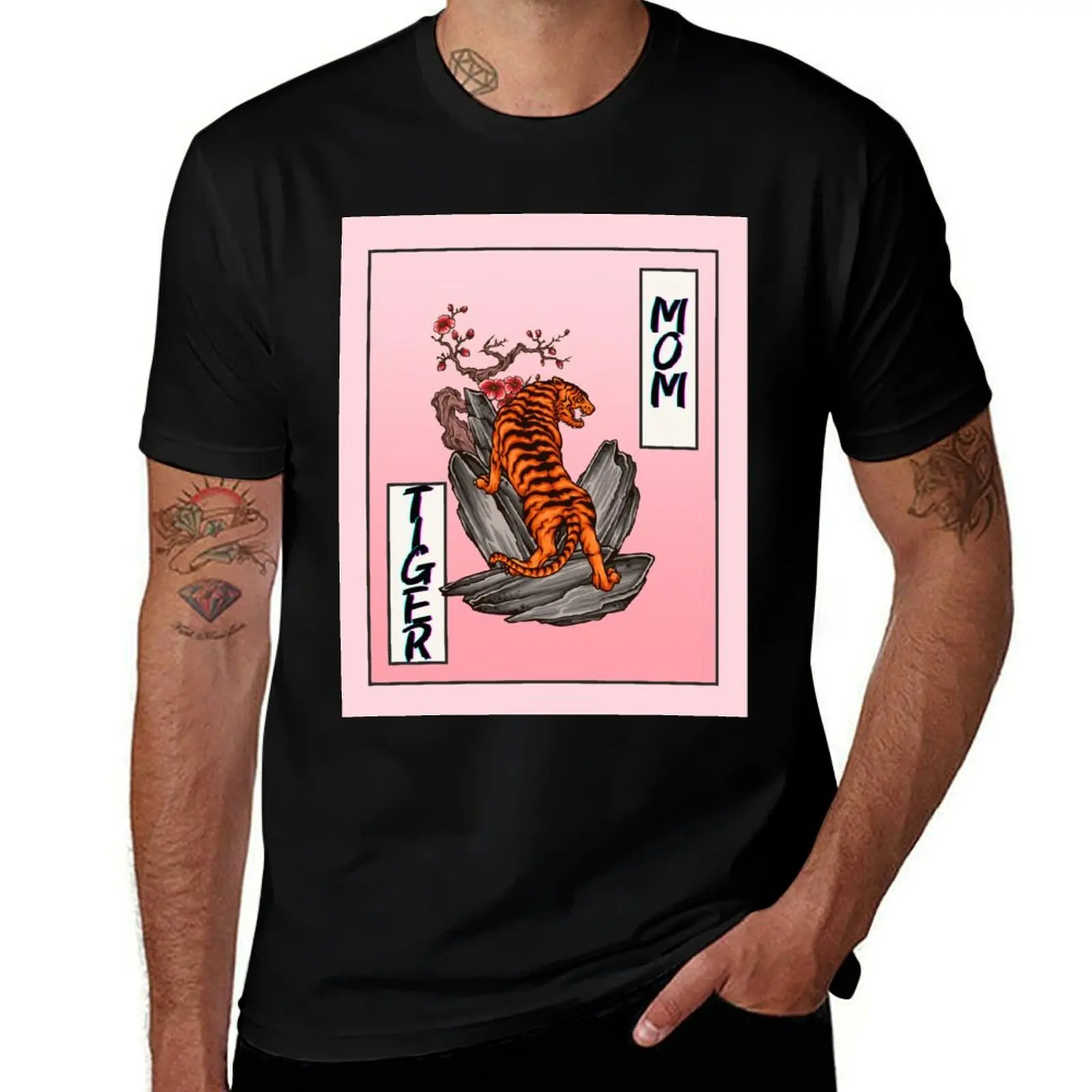 Tiger Mom T-Shirt Casual Graphic Print Tee