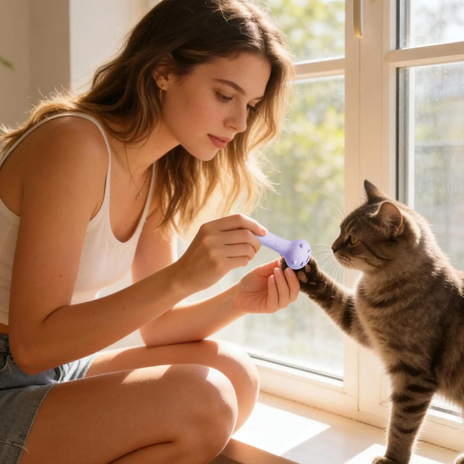 

Машинка для стрижки когтей для домашних животных с 6 сменными насадками, полировщик когтей для собак, кошек, попугаев, корелл, конуров