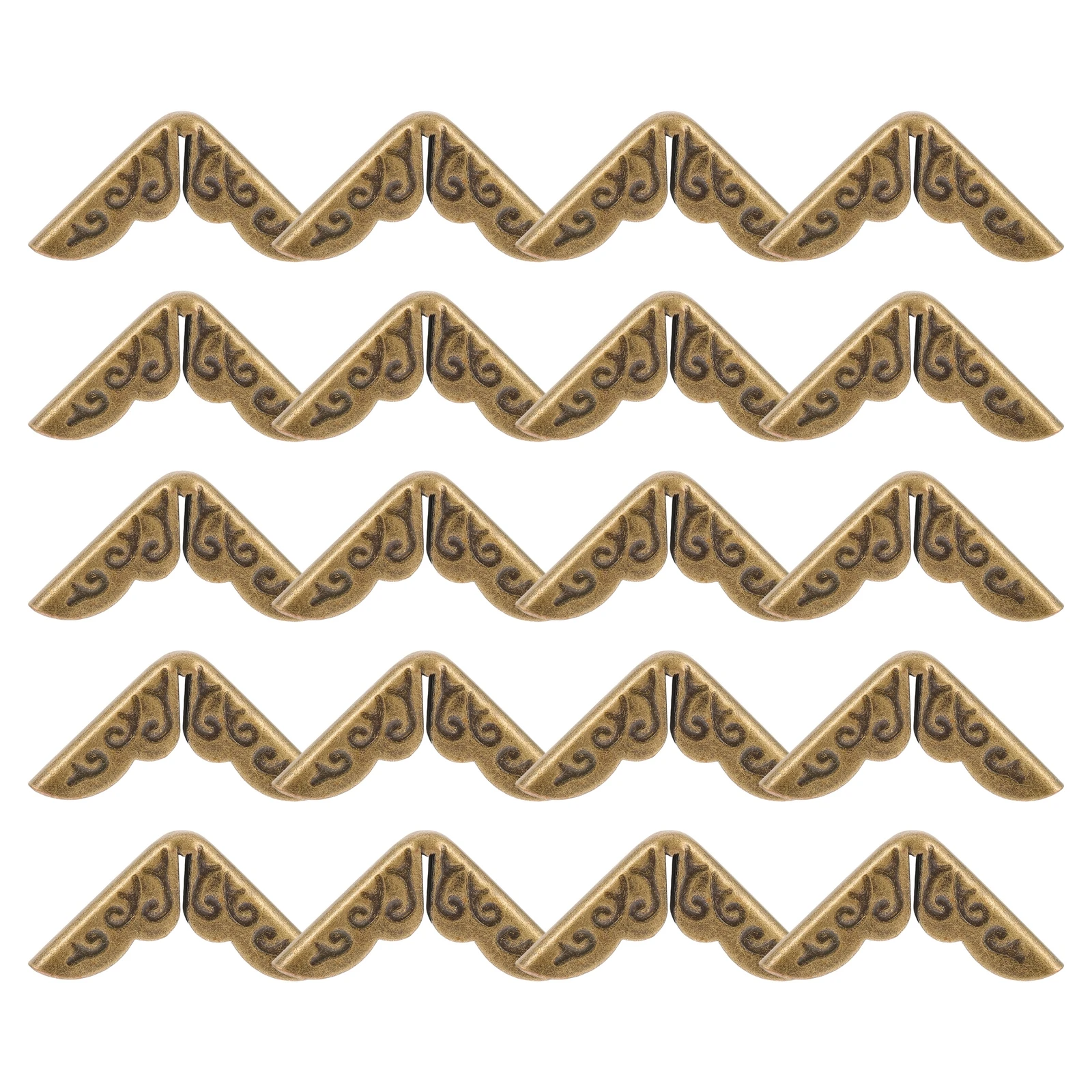 

100Pcs Book Corner Protector Heavy Duty Metal Guards for Scrapbooking Album and Folder Edges Decoration