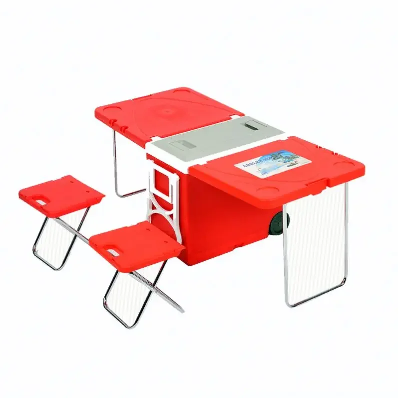 

Outdoor Portable Foldable Storage Folding Collapsible Camping Camp Picnic Table And Chairs Set For Camping